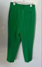 Load image into Gallery viewer, Express Womens Green Pleated Front Slash Pocket Tapered Leg Dress Pants Size 8R
