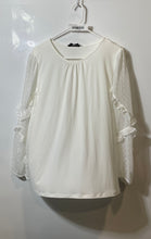 Load image into Gallery viewer, Kasper Womens White Long Sleeve Round Neck Blouse Top Size XL With Tag
