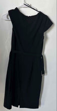 Load image into Gallery viewer, Calvin Klein Womens Black Short Cap Sleeve Back Zipper Sheath Dress No Size
