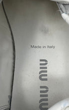 Load image into Gallery viewer, Authentic Miu Miu Womens White Leather Lace-Up Sneakers Shoes Size EUR 35.5 Worn
