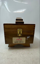 Load image into Gallery viewer, Vintage Kiwi Brown Hard Crafted Shoe Care Valet Box With Accessories
