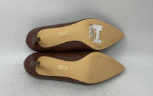 Load image into Gallery viewer, Nina New York Womens Brown Patent Leather Slip-On Pump Heels Size 8.5W
