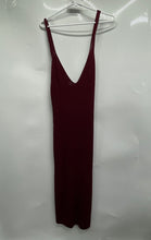 Load image into Gallery viewer, Guess Womens Burgundy Sleeveless Knitted V-Neck Sweater Dress Size Large
