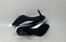 Load image into Gallery viewer, INC International Concepts Womens Zitah White Black Striped Pump Heels Size 8M

