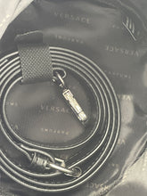 Load image into Gallery viewer, Versace Parfums Womens Black Greek Barrel Cylinder Crossbody Strap Bucket Bag
