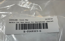 Load image into Gallery viewer, Belkin Black Car Vent Mount For Hold Smartphone Up To 5.5 In Screen Size Sealed
