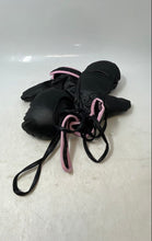 Load image into Gallery viewer, Womens Black And Pink Trim Fabric Long Wrist Wrap Straps Training Boxing Gloves

