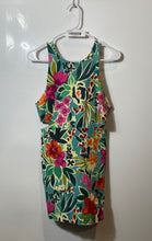 Load image into Gallery viewer, Zara Womens Multicolor Floral Sleeveless Round Neck Cut Out Mini Dress Size L
