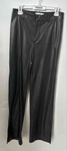 Load image into Gallery viewer, Mango Womens Black Pleated Front Pockets Straight Leg Trouser Pants Size 6
