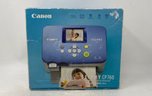 Load image into Gallery viewer, Canon Selphy CP760 Blue Compact Digital Photo Printer W/ Accessories Not Tested
