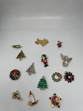 Load image into Gallery viewer, Women's "Happy Holidays Series" Multicolored Brooches (14 Pcs) 194g

