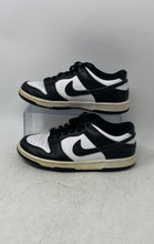 Load image into Gallery viewer, Nike Unisex Kids Dunk Low CW1590-100 White Black Leather Sneaker Shoes Size 5.5Y
