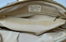 Load image into Gallery viewer, Nina Salvadore Womens Brown Inner Pockets Shoulder Handbag Stain Inside
