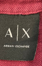 Load image into Gallery viewer, Armani Exchange Mens Burgundy Collared Short Sleeve Polo Shirt Size M
