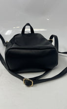 Load image into Gallery viewer, Tommy Hilfiger Womens Black Faux Leather Studded Adjustable Strap Small Backpack

