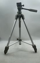 Load image into Gallery viewer, Sunpak Platinum Plus 5800D Gray Silver Medium Duty Adjustable Tripod Stand
