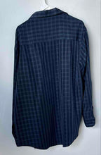 Load image into Gallery viewer, Haggar Clothing Mens Blue Plaid Long Sleeve Regular Fit Button-Up Shirt Size L
