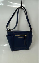 Load image into Gallery viewer, Liz Claiborne Womens Blue Inner Pockets Adjustable Strap Shoulder Bag
