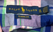 Load image into Gallery viewer, Ralph Lauren Mens Multicolor Pink Plaid Cotton Classic Fit Button-Up Shirt Sz XL
