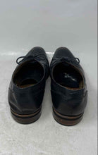 Load image into Gallery viewer, Moretti Mens Dark Blue Leather Wingtip Lace-Up Oxford Dress Shoes Size 12
