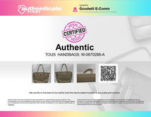Load image into Gallery viewer, Authentic Tous Womens Beige Leather Inner Pocket Bottom Studs Satchel Handbag
