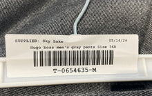 Load image into Gallery viewer, Hugo Boss Mens Gray Slash Pockets Flat Front Straight Leg Dress Pants Size 36R
