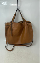 Load image into Gallery viewer, Vince Camuto Womens Alora Brown Black Snakeskin Leather Crossbody Strap Tote Bag
