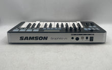 Load image into Gallery viewer, Samson Graphite 25 Piano Keyboard Beat Machine USB MIDI Controller Not Tested
