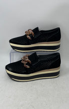 Load image into Gallery viewer, Dolce Vita Womens Jhenee Perf Black White Slip-On Platform Loafer Shoes Size 6.5
