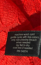 Load image into Gallery viewer, The Limited Womens Red Sheer Floral Lace Overlay Keyhole Blouse Top Size M
