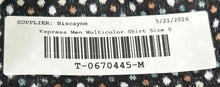 Load image into Gallery viewer, Express Mens Multicolor Dotted Long Sleeve Collared Button-Up Shirt Size Small
