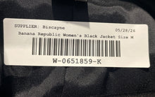 Load image into Gallery viewer, Banana Republic Womens Black Long Sleeve Double-Breasted Pea Coat Size Medium
