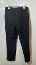 Load image into Gallery viewer, Calvin Klein Womens Black Polka Dot Slim Fit Straight Leg Dress Pants Size 10

