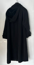 Load image into Gallery viewer, Gallery Womens Black Long Sleeve Collared Button-Front Overcoat Size 16W
