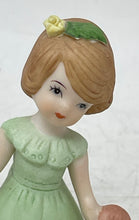 Load image into Gallery viewer, Enesco Growing Up Birthday Girls Brunette Age 3 Porcelain Doll Figurine Small
