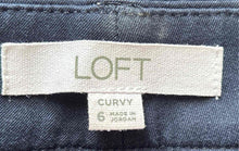 Load image into Gallery viewer, Loft Womens Blue Flat Front Pockets Ankle Skinny Leg Dress Pants Size 6
