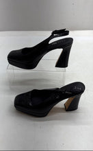 Load image into Gallery viewer, Katy Perry Womens Black Square Toe Adjustable Strap Slingback Heels Size 6.5 M
