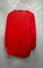 Load image into Gallery viewer, Zara Womens Orange Long Sleeve V-Neck Pullover Tunic Blouse Top Size 5
