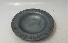 Load image into Gallery viewer, Good Will Toward Men Peace On Earth Silver-Tone Engraved Round Collector Plate
