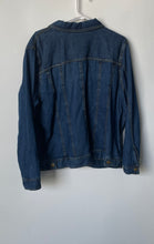 Load image into Gallery viewer, Erin London Womens Blue Denim Cotton Long Sleeve Embroidery Jacket Size 1X
