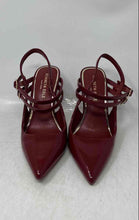 Load image into Gallery viewer, Kenneth Cole Womens Raquel Red Leather Pointed Toe Slingback Heels Size 6.5 M
