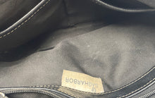 Load image into Gallery viewer, Sag Harbor Womens Black Leather Inner Pockets Double Handle Tote Bag
