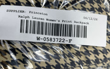 Load image into Gallery viewer, Lauren Ralph Lauren Womens Multicolor Houndstooth Adjustable Strap Backpack
