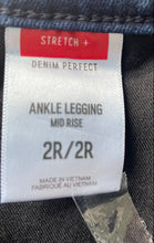 Load image into Gallery viewer, Express Womens Blue Denim Medium Wash Mid Rise Ankle Legging Jeans Size 2R
