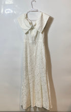 Load image into Gallery viewer, Davids Bridal Studio Womens White Off-The-Shoulder Long Ball Gown Dress Size 6
