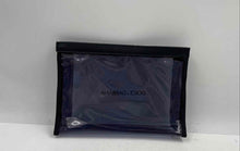 Load image into Gallery viewer, Dolce &amp; Gabbana Womens Black Transparent Waterproof Cosmetic Pouch Makeup Bag
