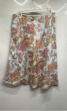 Load image into Gallery viewer, Tommy Hilfiger Womens Multicolor Paisley Print Linen Side Zip A-Line Skirt Sz 6
