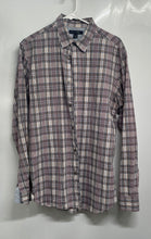 Load image into Gallery viewer, Banana Republic Mens Multicolor Plaid Cotton Long Sleeve Collared Dress Shirt L
