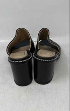 Load image into Gallery viewer, Ma &amp; Lo Womens Black Leather Slip-On Open Toe Block Mule Heels Size EUR 37
