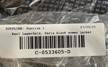 Load image into Gallery viewer, Authentic Karl Lagerfeld Paris Womens Black Blazer No Size Pit To Pit 18&#39;&#39;
